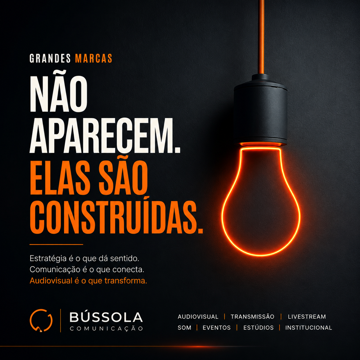 Grandes marcas não aparecem. Elas são construídas.